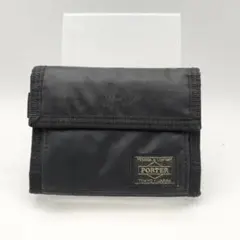 ポーター吉田カバン　折財布　財布　ウォレット　カプセル　ナイロン　ブラック