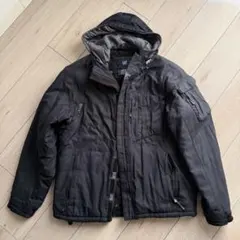 old gap black ナイロンジャケット フード付き