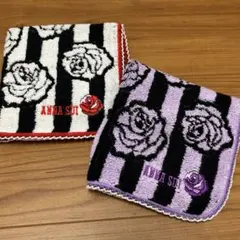 アナスイ　ストライプローズ　タオルハンカチ　2枚　今治タオル