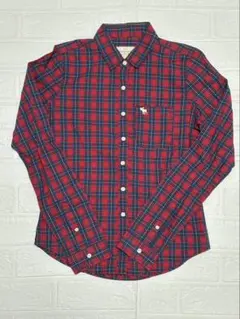 Abercrombie & Fitch 長袖シャツ XS レッド・チェック