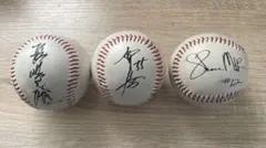 千葉ロッテマリーンズ 松川虎生 中森俊介 坂本光士郎 直筆サインボール