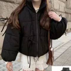 【完売商品】ラメツイードリボンダウンジャケット[gc317]