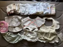 【タグ付き新品未使用あり】ベビー用スタイ・よだれかけ・ガーゼ19枚セット