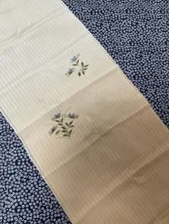 【未使用品】帯揚げ　夏物　ツユクサ　露草