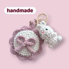 大人ガーリー♡ウサギとリボンのミラーチャーム♡プリンセスモール♡