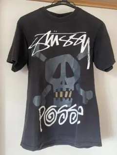【希少・レア】 90s ols stussyスカル Tシャツ ストリート 古着S