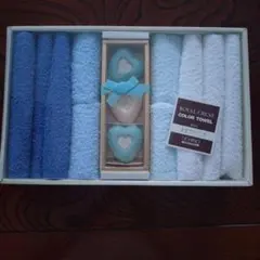 UCHINO ROYAL CREST オシボリフタオル 10枚 石鹸3個セット