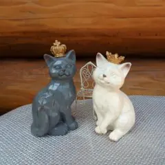 お洒落な猫のペア