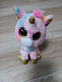 ティーニータイズ　ty　ユニコーン　カラフル　ピンクのぬいぐるみ　人形