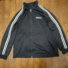 【希少】Wilsonウィルソン ジャージ ブラウン Lサイズ 刺繍ロゴ 日本製