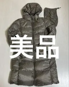 ウルトラライトダウン フード付きロングダウンジャケット