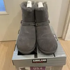 KIRKLAND Signature ムートンブーツ US4（23.0㎝）グレー
