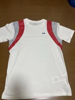 ASICS 半袖 Tシャツ　レッド　ホワイト　y2k テック系のサムネイル