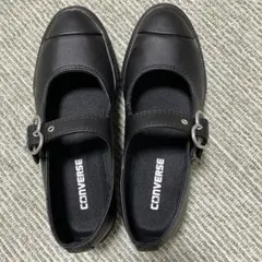 CONVERSE ブラック メリージェーンシューズ