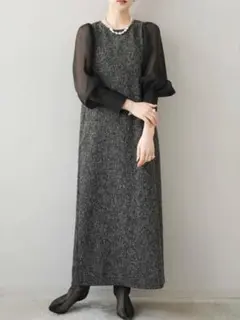 ツイードドレス