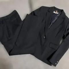 美品　ナチュラルビューティーベーシック　パンツスーツセットアップ　濃紺