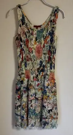 VIVIENNE TAM フラワープリント ノースリーブワンピースのサムネイル