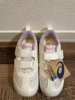 新品　asicsアシックス　スクスク　スニーカー　アイダホ　ピンク　小花柄17㎝
