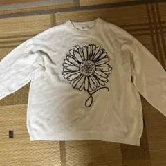 tk Takao Kikuchi 花柄スウェット ホワイト