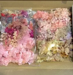 プリザーブドフラワー花材セット　紫陽花　多めのセット　ピンク系　使いやすい