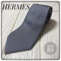 HERMES ネクタイ 最新モデル カンカイユリ・シャッフル H柄 高級シルク