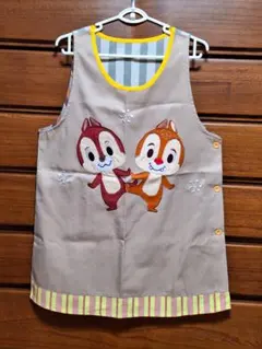新品★チップとデール ベージュ エプロンML