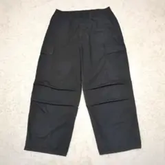 E1167 カーゴパンツ　ブラック　古着