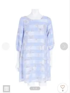 【新品・タグ付】MERCURYDUO Flowerシアーボーダーワンピース