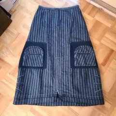 t.b ストライプ柄 ロングタイトスカートのサムネイル