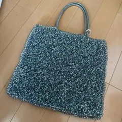 アンテプリマ　ANTEPRIMA バック　水色　ラージ　ワイヤーバッグ