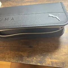 PUMA プーマ メタルキャット ペンケース 筆箱 ブラック 大容量 クツワ