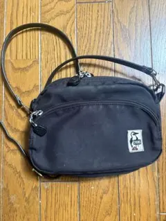 CHUMS ブラック ショルダーバッグ