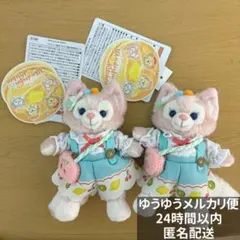 ダッフィー ワンダフルキッチン リーナベル ぬいぐるみバッジ 2点セット