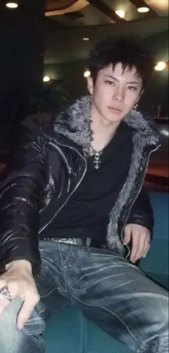 spinalh y2kブラウンファー付きダウンジャケット