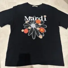Mardi Mercredi Tシャツ ブラック 花柄 半袖　XLのサムネイル