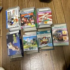 ゲームボーイアドバンスの箱2個とゲームボーイの箱5個