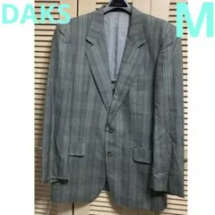 メンズ　春物トール175チェスト94 A体DAKSモスグリーンチェックジャケットのサムネイル
