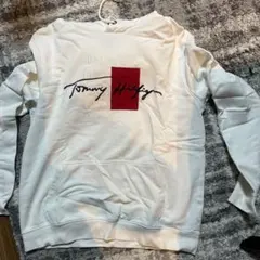Tommy Hilfiger ホワイト パーカー Lサイズ
