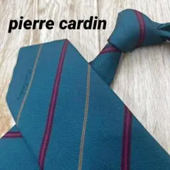 ✨極美品✨pierre cardin ネクタイ ストライプ ネイビー シルク