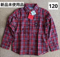 【新品未使用品】 MIKI HOUSE ミキハウス 長袖シャツ 赤 チェック