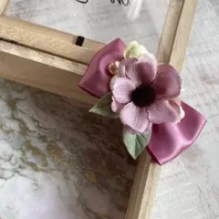 ヘアクリップ　ミニコサージュ　07
