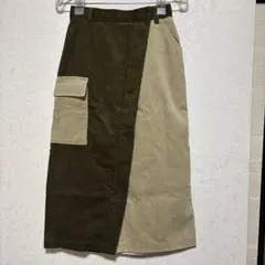 PAGEBOYコーデュロイストレートスカート