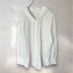 ムルーア MURUA 長袖シャツ コットン100 ホワイト シンプル 羽織 Fのサムネイル