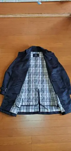 【美品】バーバリーブラックレーベル トレンチコート ライナー付 黒 M