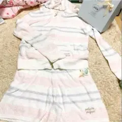 ジェラートピケ ルームウェア ふわふわ ボーダー