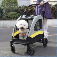 ✓Ebuty ペットカート 軽量型 超コンパクト 組立簡単 犬バギー 猫 自立