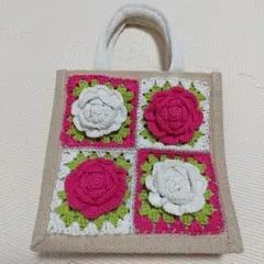 超可愛い！薔薇モチーフ バッグ
