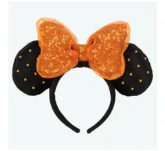 スパンコールミニーカチューシャ　オレンジ