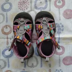 KEEN キッズ サンダル ピンク マルチカラー