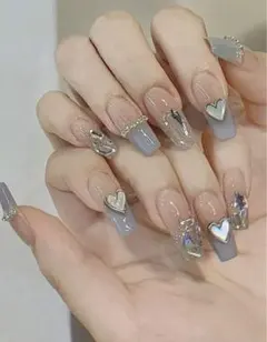 No.115 ガーリー　韓国ネイル　地雷　中華　ネイルチップ